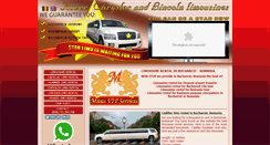 Desktop Screenshot of limousine-romania.com